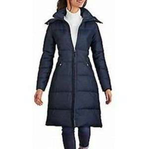 BRAND NEW! Cole Haan Faux Fur-Trim Down Puffer Coat - blk - Small NWT